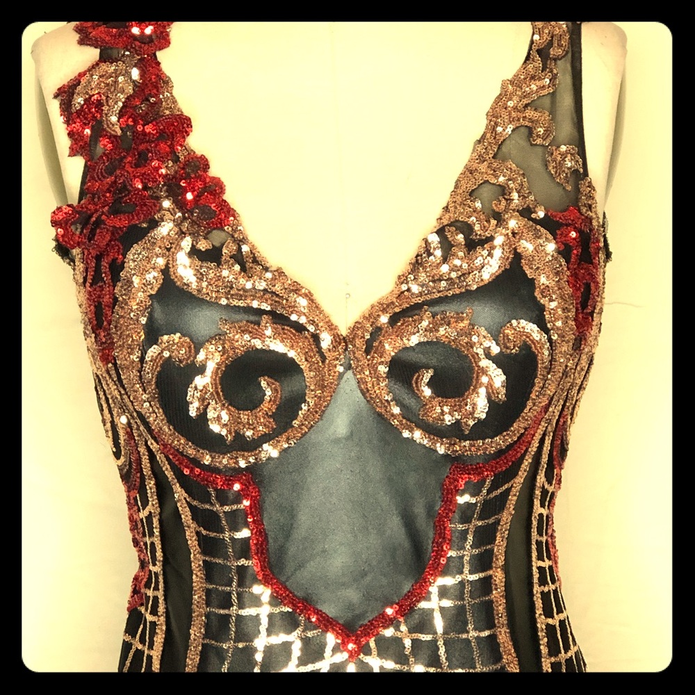 Custom couture  evening dress